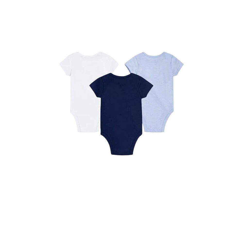 Nike Baby Onesies 3-Pack Blue/White/ Midnight Navy Size 3 Months - Picture 2 of 6